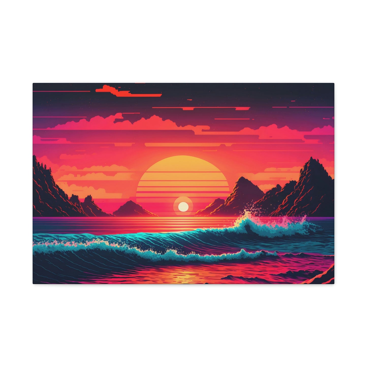 Beach Sunset Canvas Art