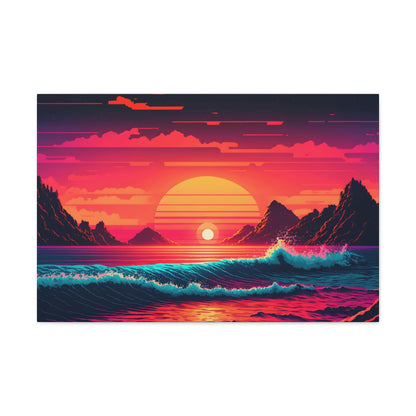 Beach Sunset Canvas Art