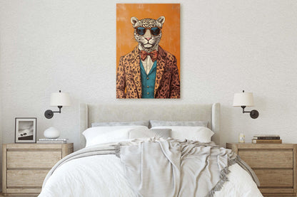 Hipster Leopard, Hipster Cheetah, Modern Art, Animal Print