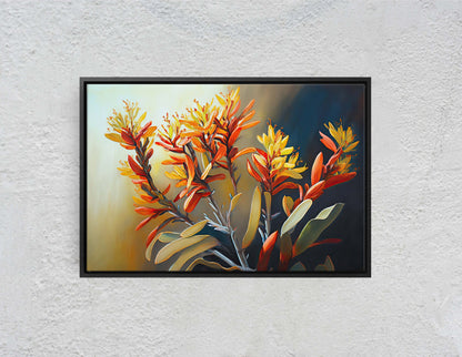 Kangaroo Paw, Anigozanthos, Colorful Flowers, Wild Flowers, Ready To Hang, Large Print, Landscape Painting, bloodwort, Australian Plant