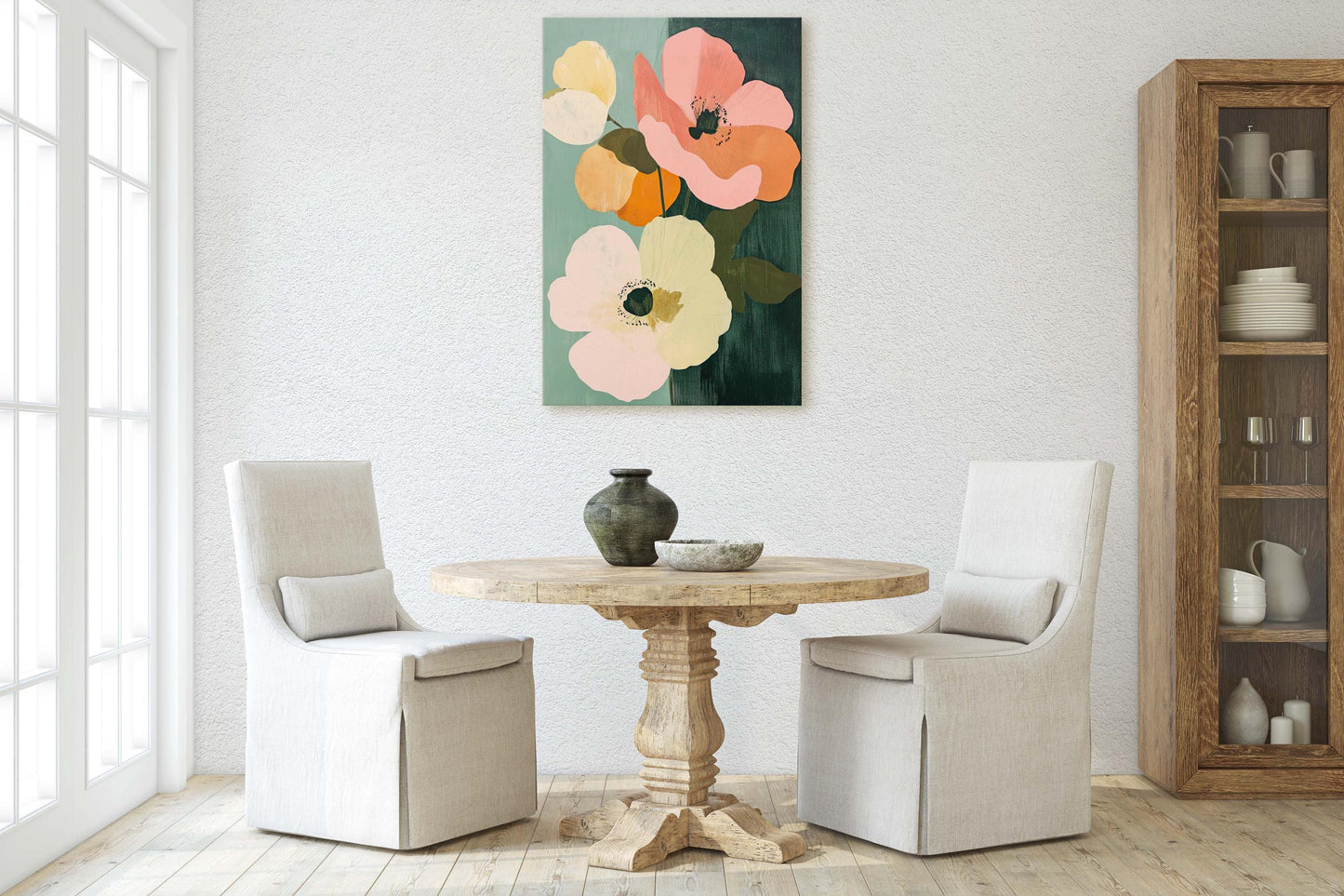 Contemporary Flowers, Floral Print, Botanical Art