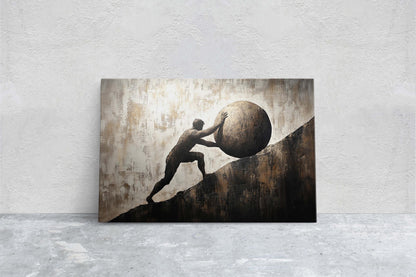 Sisyphus Art, Mythology Painting