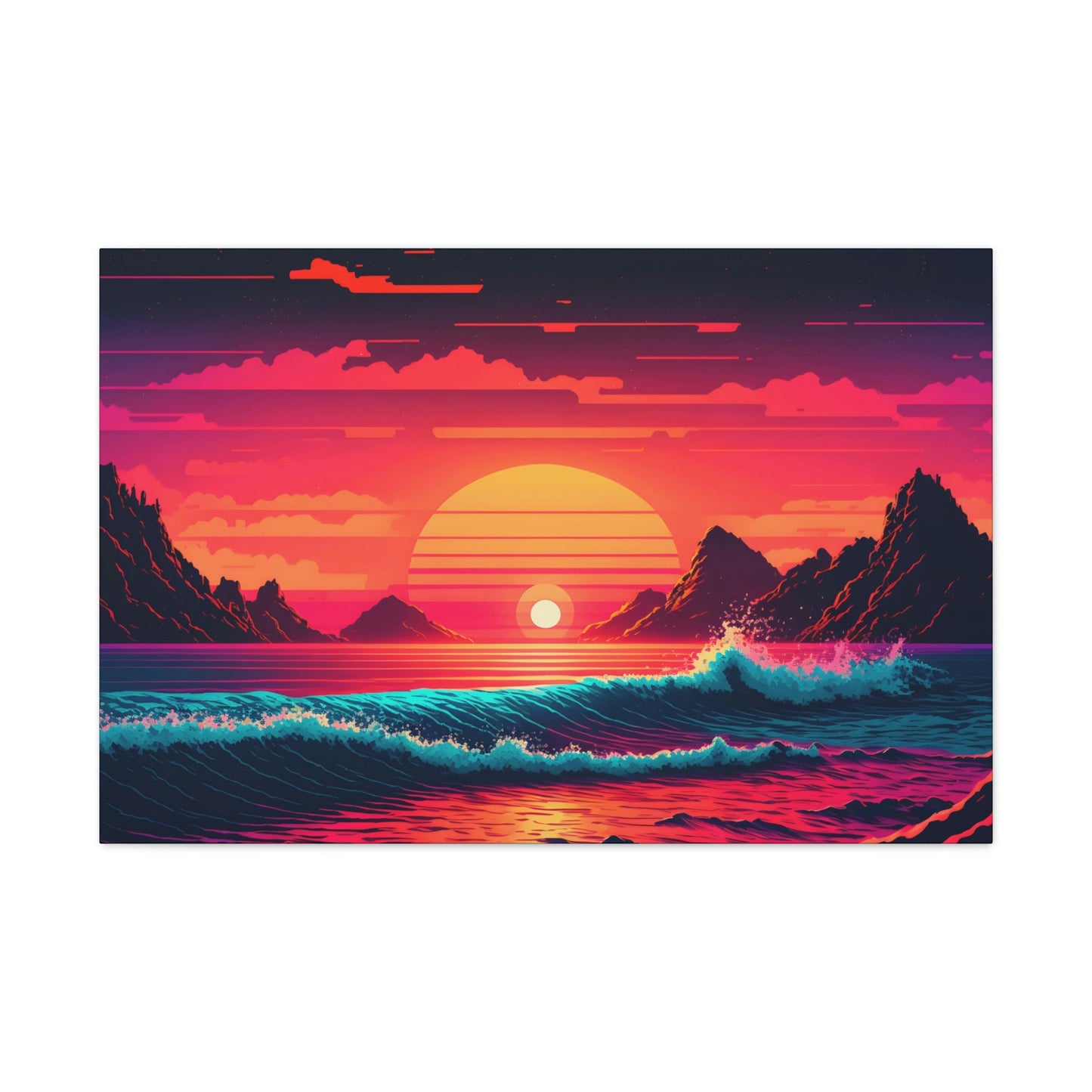 Beach Sunset Canvas Art