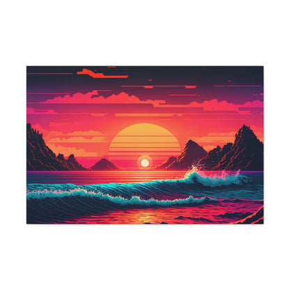 Beach Sunset Canvas Art