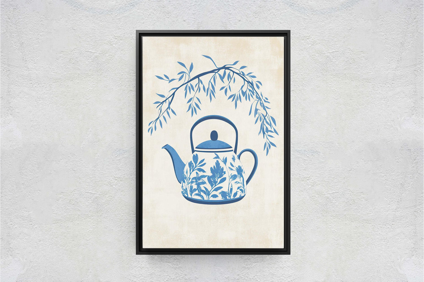 China Teapot, Willow Pattern Art, Japanese Teapot, Asian Decor
