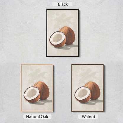 Coconut Print, Coconut Still life, Food Decor, Bahamas Decor, Tiki Decor