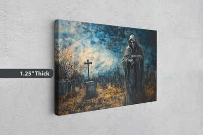 Grim Reaper, Death Cemetery, Graves Night, Creepy Art, Gothic Halloween, Dark Academia, Dark Arts