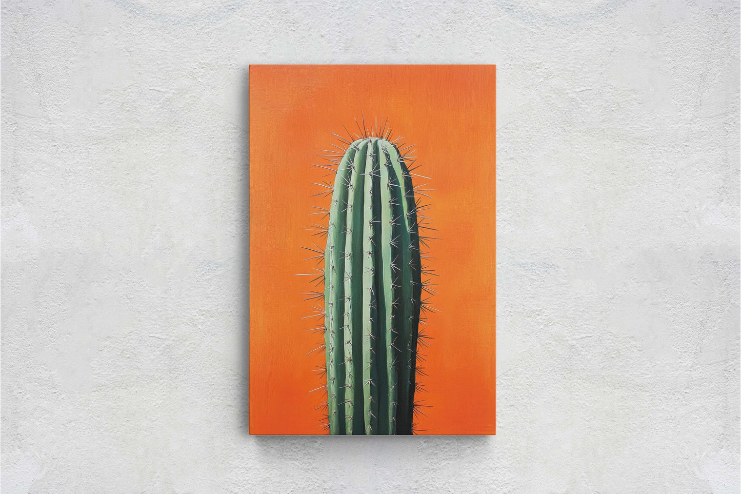 Cactus Art, Lone Cactus, Desert Decor, Southwest Art