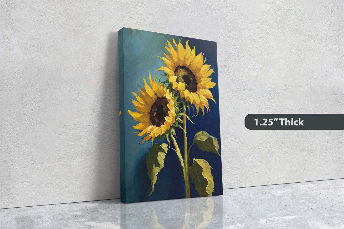 Sunflower Art, Flower Print, Wildflower, Traditional, Still Life, Farmhouse, Barn Decor, Living Room, Large Print, Ready to Hang