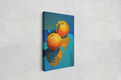Oranges Painting, Still Life, Contemporary, Modern Decor, Food Decor, Kitchen Art, Dining room, Ready to Hang, Large Print, Traditional