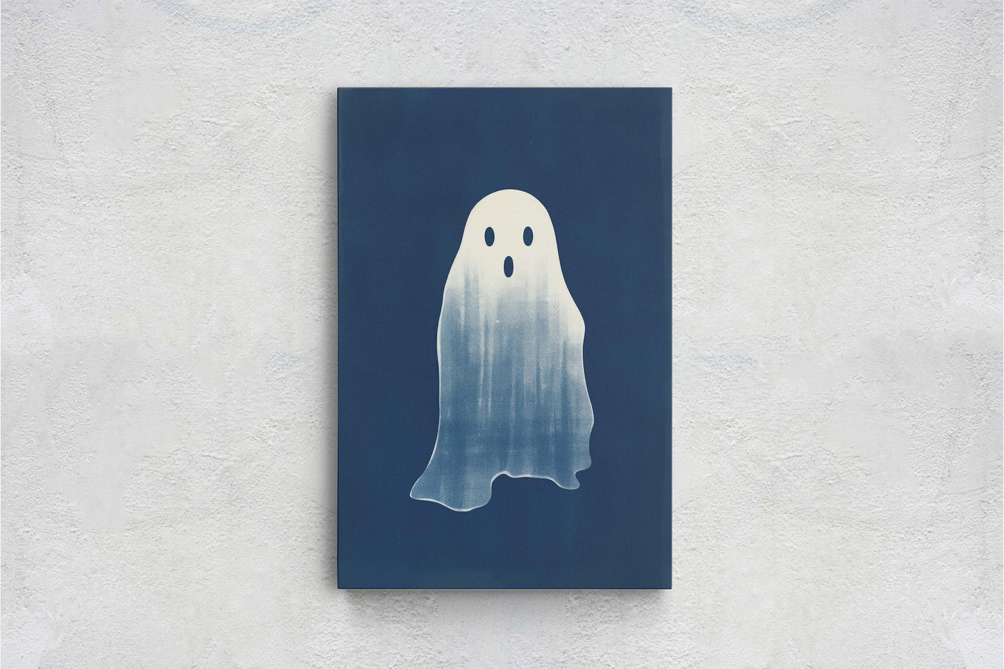 Cute Ghost Illustration, Halloween Ghost, Friendly Ghost, Happy Ghost, Fun Spirit, Halloween Poster, Canvas Art, Kid Friendly Halloween