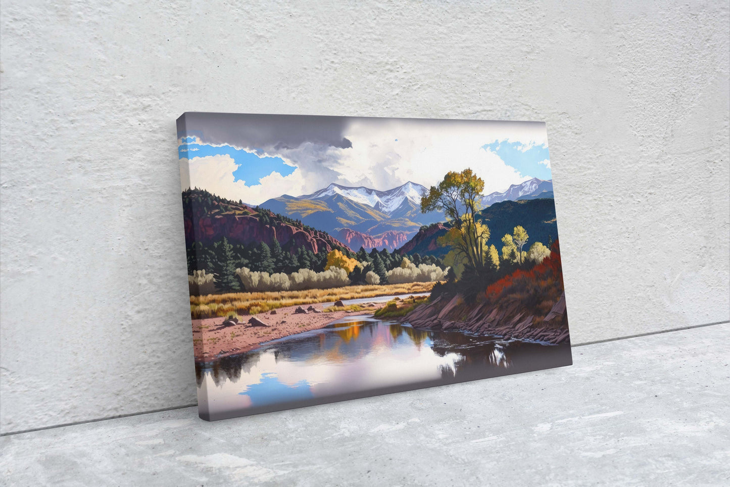 Redstone Colorado, Mountain Landscape, Rocky Mountains, Canvas Art, Ready To Hang, Large Print, Landscape Painting
