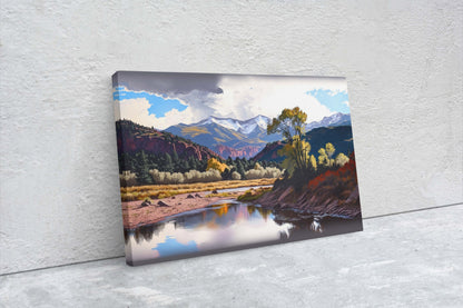 Redstone Colorado, Mountain Landscape, Rocky Mountains, Canvas Art, Ready To Hang, Large Print, Landscape Painting