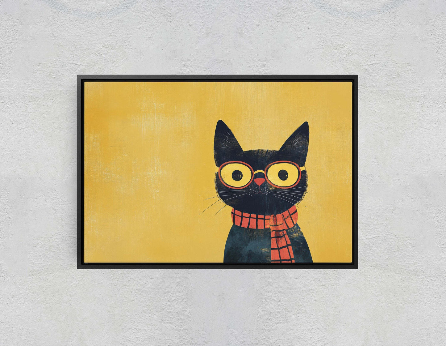 Hipster Cat, Pop Art, Modern Decor, Street Art, Animal Art, Unique Art, Kids Room, Boys Room, Girls Room