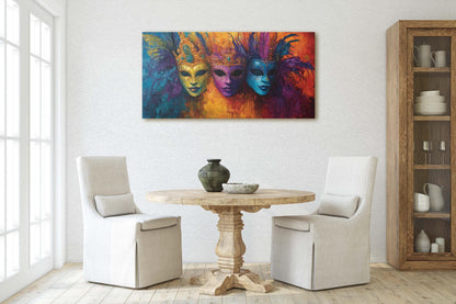Mardi Gras Mask, Masquerade Print, Maximalist Decor, New Orleans, Carnival Art