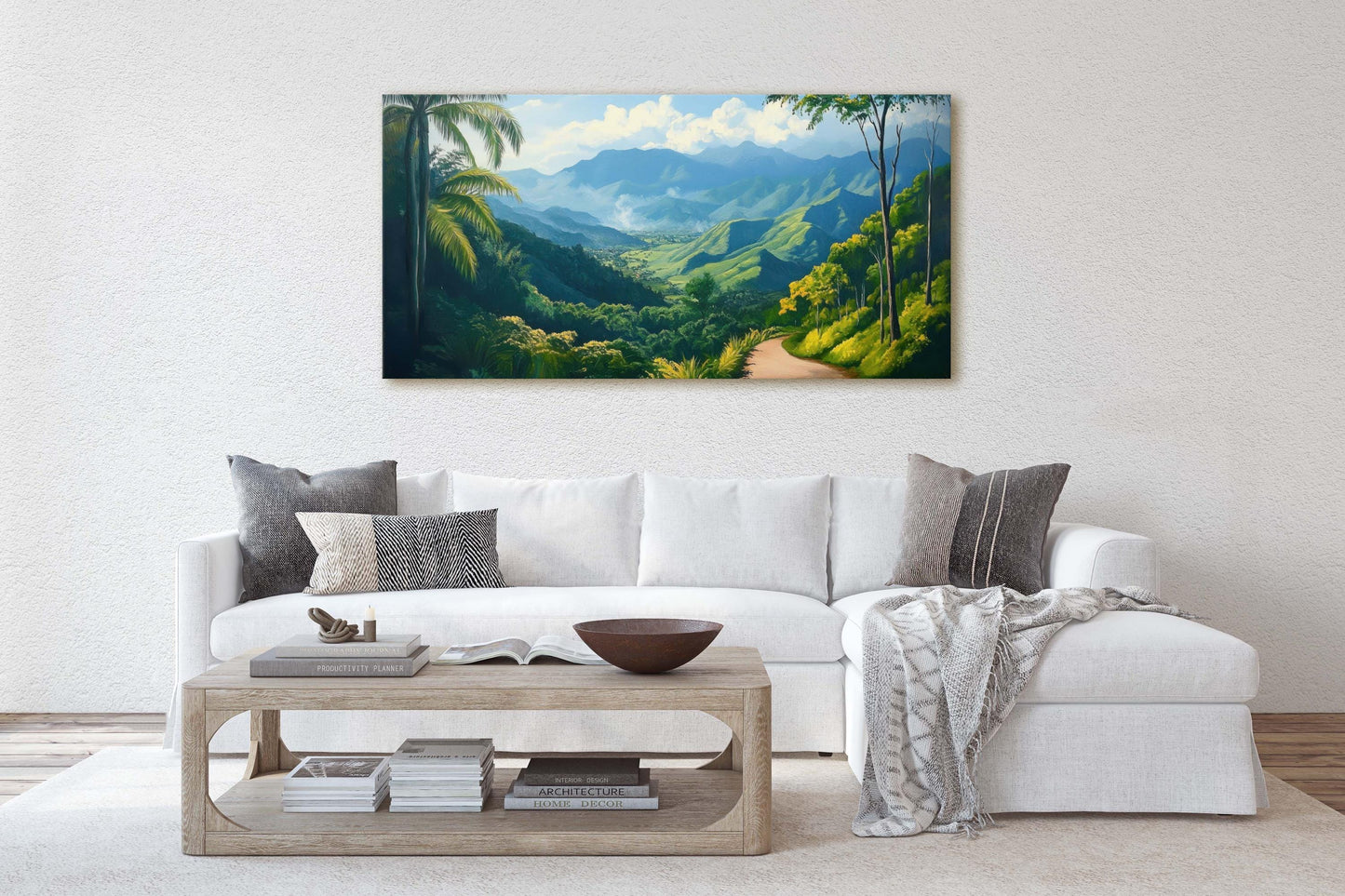 Blue Mountains Jamaica, Jamaica Wall Art, Nature painting