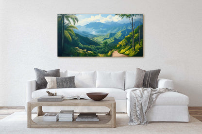 Blue Mountains Jamaica, Jamaica Wall Art, Nature painting
