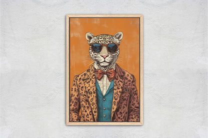 Hipster Leopard, Hipster Cheetah, Modern Art, Animal Print