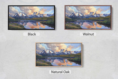 Cuernos del Paine, Torres del Paine , Chile Painting, Nature Art
