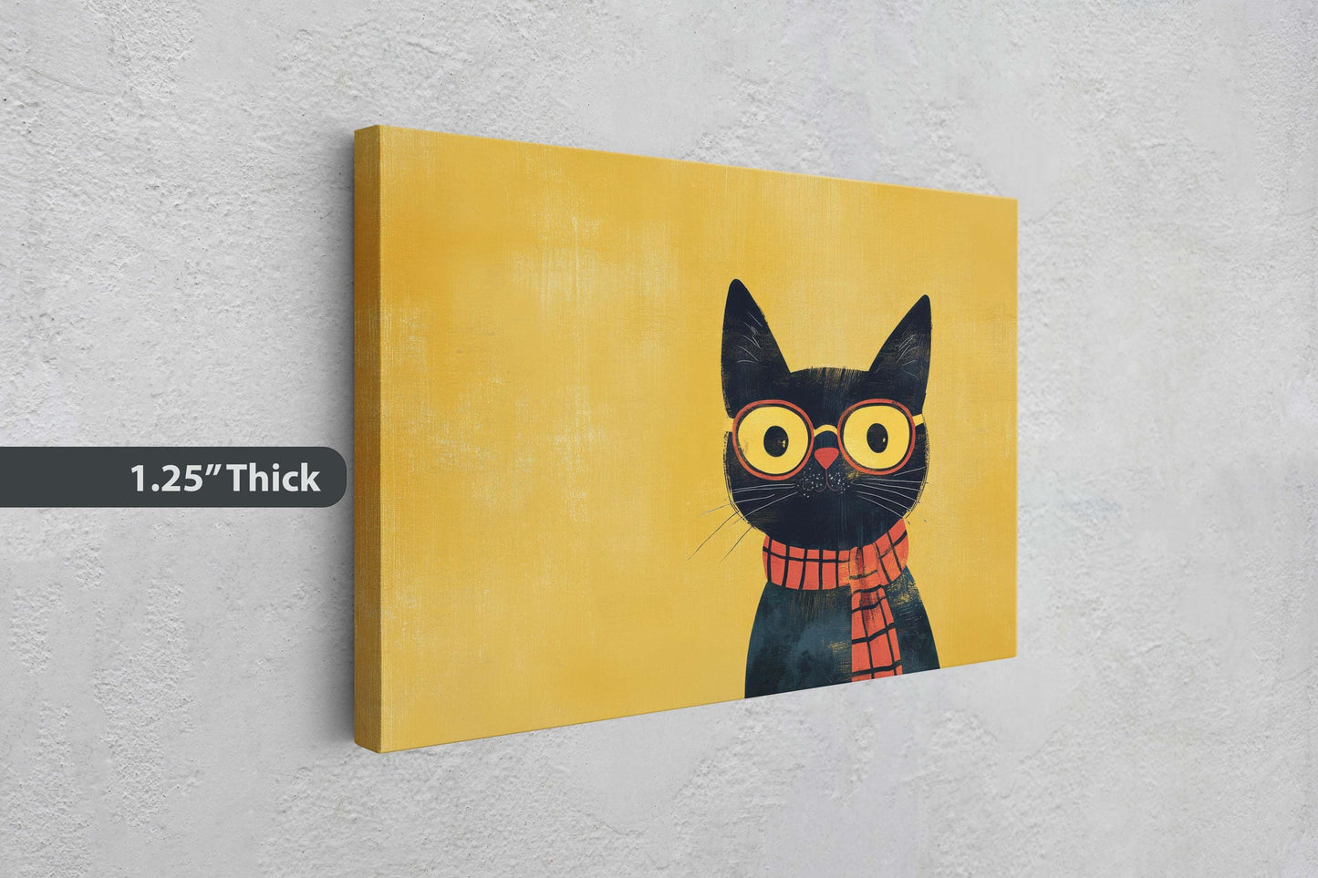 Hipster Cat, Pop Art, Modern Decor, Street Art, Animal Art, Unique Art, Kids Room, Boys Room, Girls Room