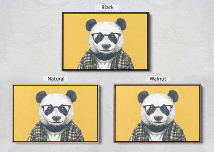 Hipster Panda, Pop Art, Modern Decor, Street Art, Animal Art, Unique Art, Kids Room, Boys Room, Girls Room