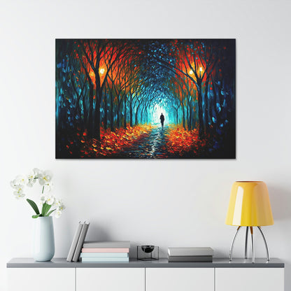 Fall Trees Peaceful Canvas Art Ready To Hang | Fantasy