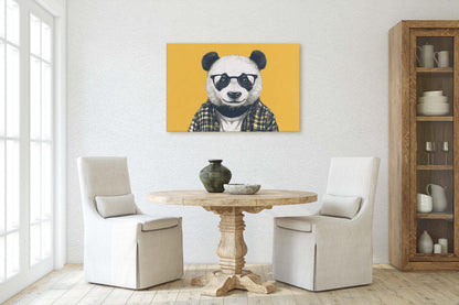 Hipster Panda, Pop Art, Modern Decor, Street Art, Animal Art, Unique Art, Kids Room, Boys Room, Girls Room