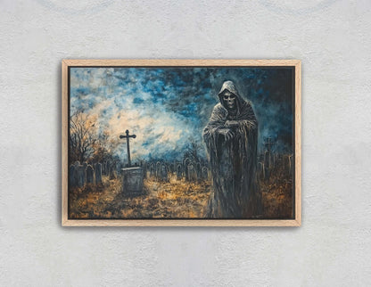 Grim Reaper, Death Cemetery, Graves Night, Creepy Art, Gothic Halloween, Dark Academia, Dark Arts