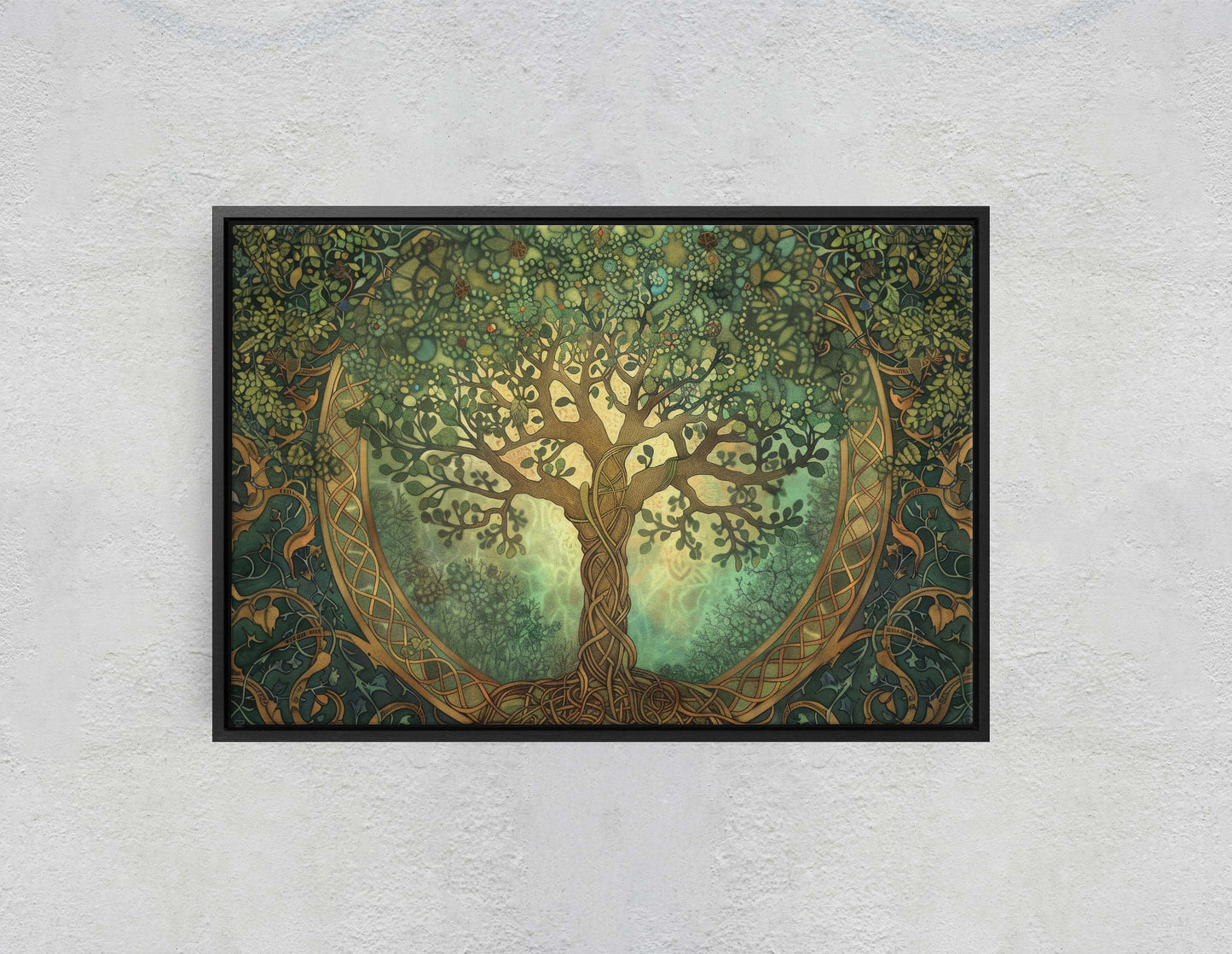 Tree of Life, Celtic Art, Yggdrasil Painting, Norse Mythology, Symbolic Artwork, Nature Decor, Abstract Nature, Large Print