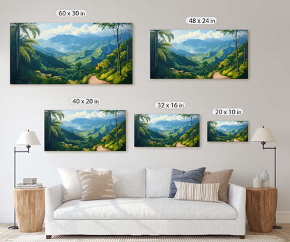 Blue Mountains Jamaica, Jamaica Wall Art, Nature painting