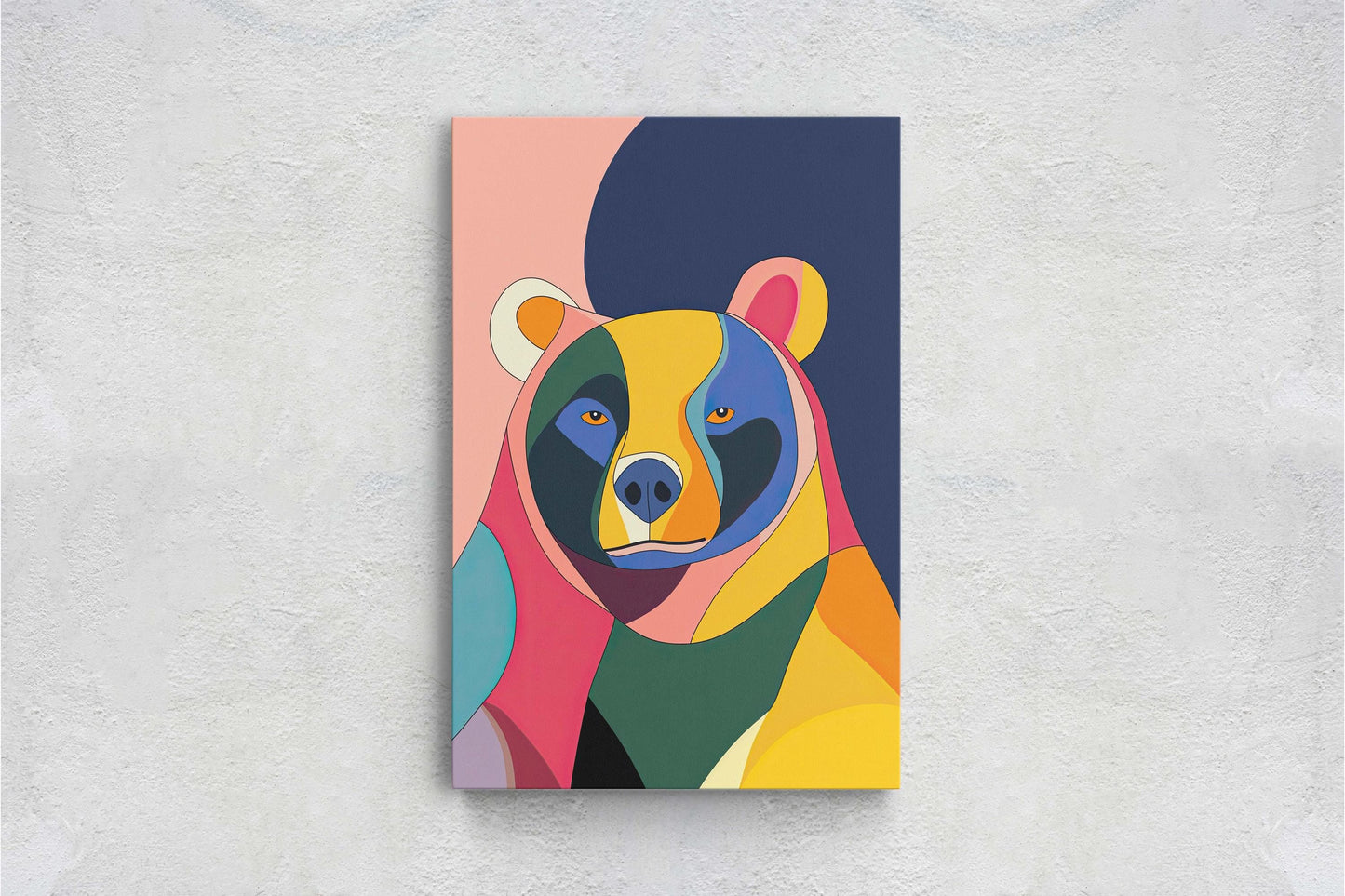 Bear Pop Art, Abstract Bear Art, Modern Bear Print, Street Art, Graffitti Style