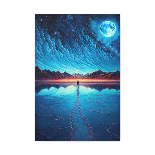 Ice Mountain View Stretched Canvas Ready to Hang