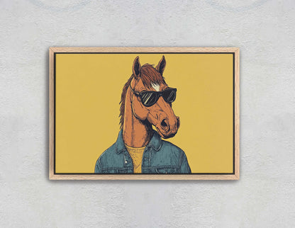 Hipster Horse Print, Street Art, Graffiti Print, Pop Art, Modern Decor