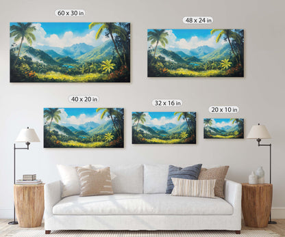 Blue Mountains Jamaica, Jamaica Wall Art, Nature painting