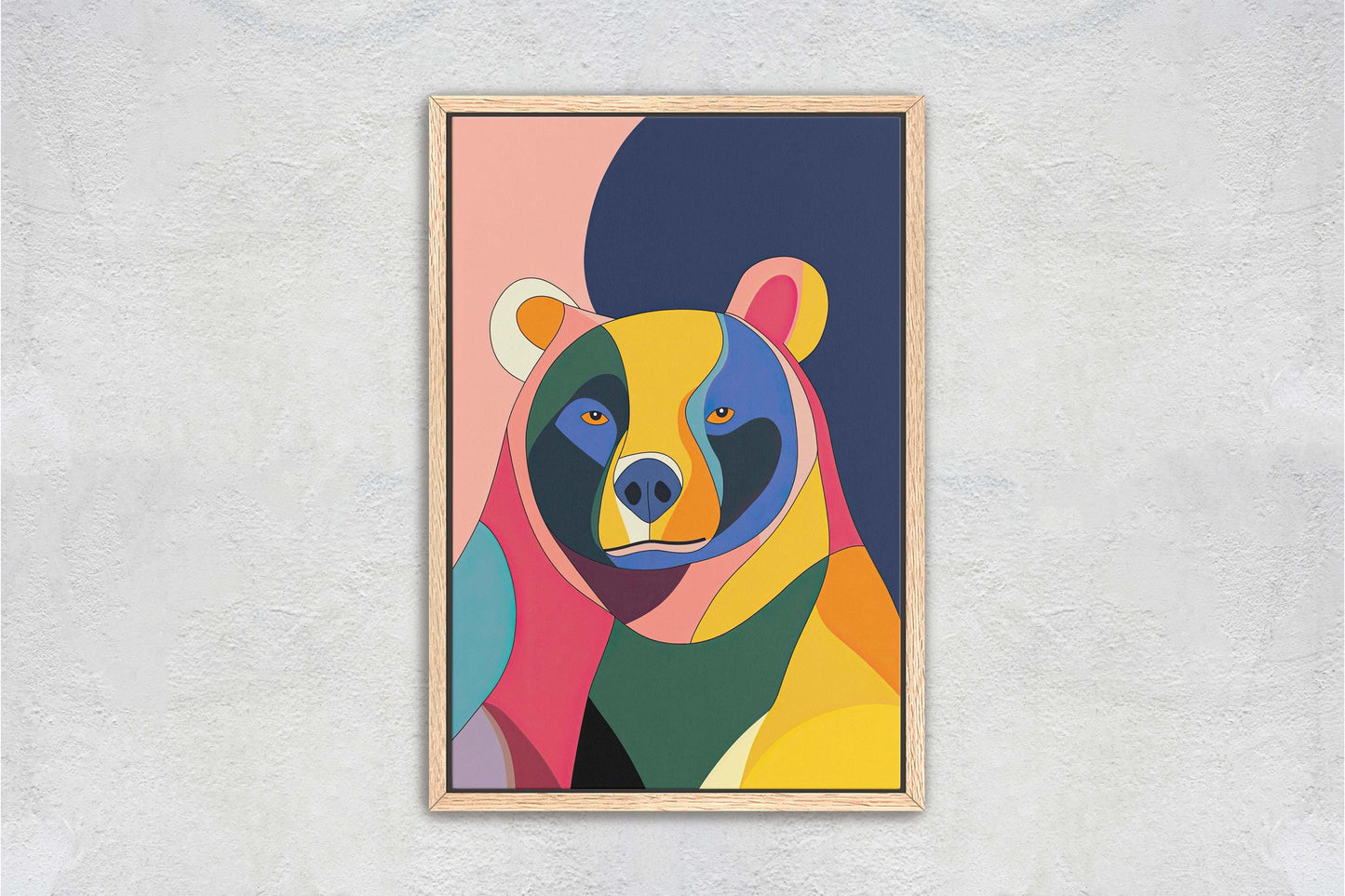 Bear Pop Art, Abstract Bear Art, Modern Bear Print, Street Art, Graffitti Style