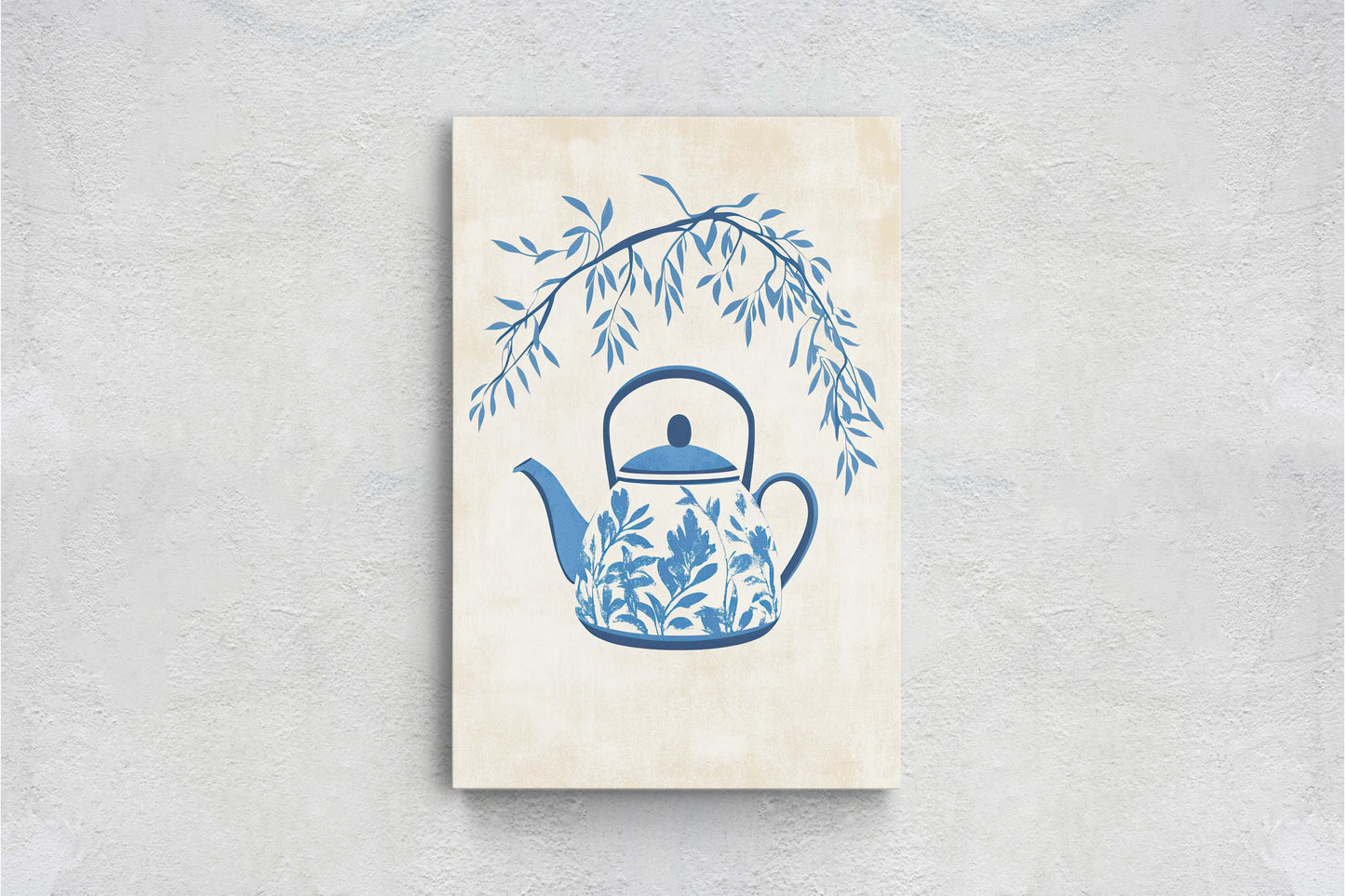 China Teapot, Willow Pattern Art, Japanese Teapot, Asian Decor