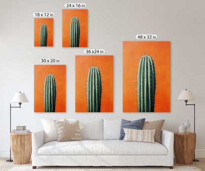 Cactus Art, Lone Cactus, Desert Decor, Southwest Art
