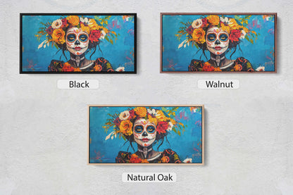 Day of the Dead, Mexican Art, Skeleton, Maximalist Print