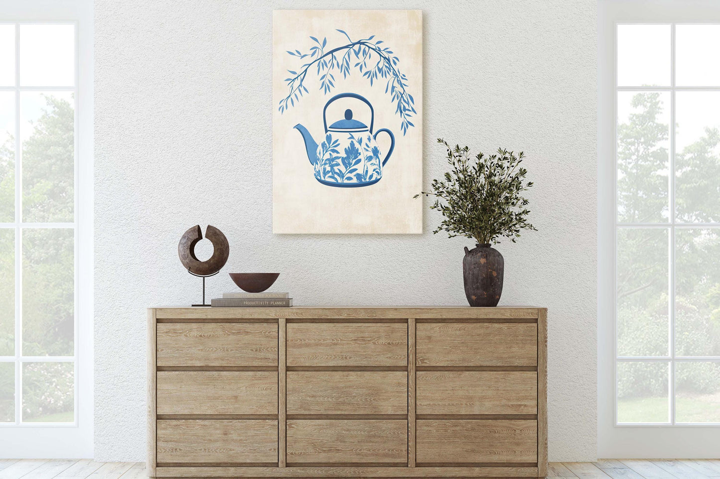 China Teapot, Willow Pattern Art, Japanese Teapot, Asian Decor