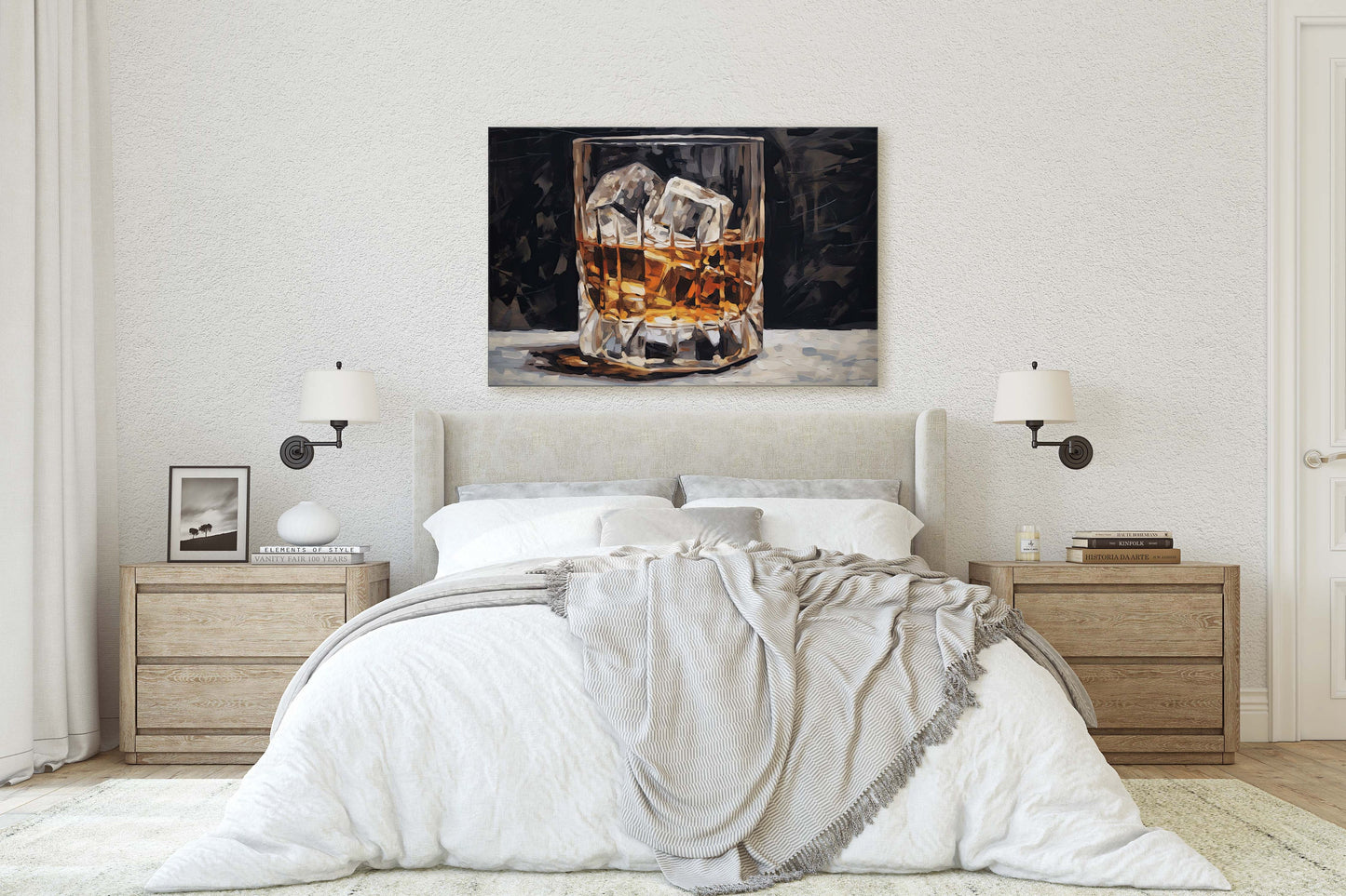 Scotch on the rocks, Bar Decor, Restaurant art, Kitchen Decor, Dining Room Art, Whiskey, Cocktail Print