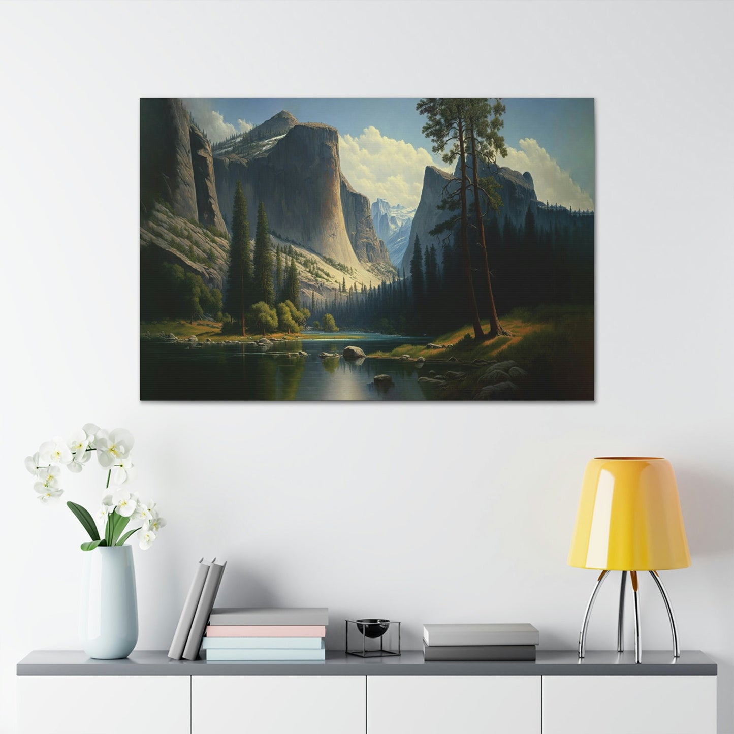 Yosemite National Park Canvas Art Ready To Hang Large Print, Oil Painting