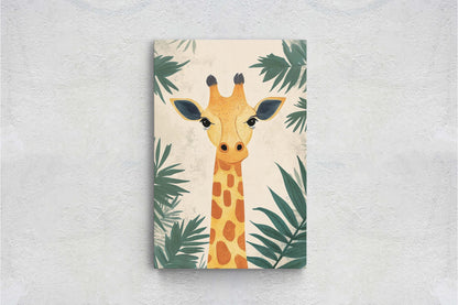 Giraffe Portrait, Cute Giraffe Print, Giraffe Jungle