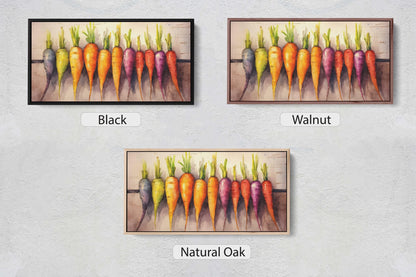 Rainbow Carrots, Barn print, Food Art, Kitchen Decor, Dining Room, Heirloom Carrots