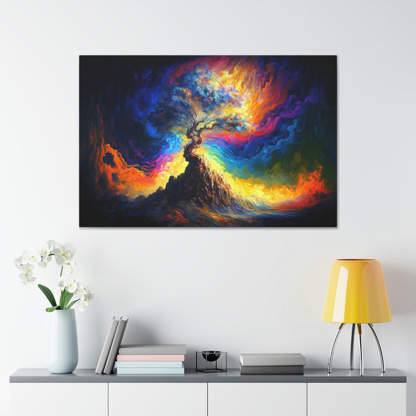 Beautiful Mystical Tree Canvas Art Ready To Hang | Science Fiction | Sci-Fi | Fantasy