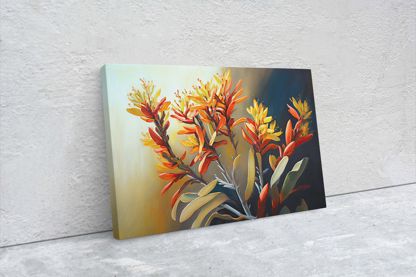 Kangaroo Paw, Anigozanthos, Colorful Flowers, Wild Flowers, Ready To Hang, Large Print, Landscape Painting, bloodwort, Australian Plant