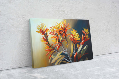 Kangaroo Paw, Anigozanthos, Colorful Flowers, Wild Flowers, Ready To Hang, Large Print, Landscape Painting, bloodwort, Australian Plant