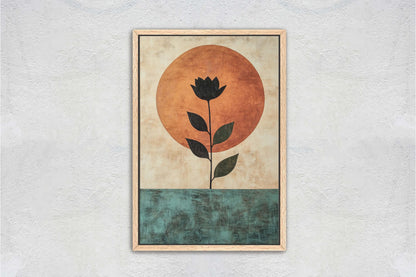 Terracotta Rose, Flower Decor, Earth Tones, Boho Minimalist