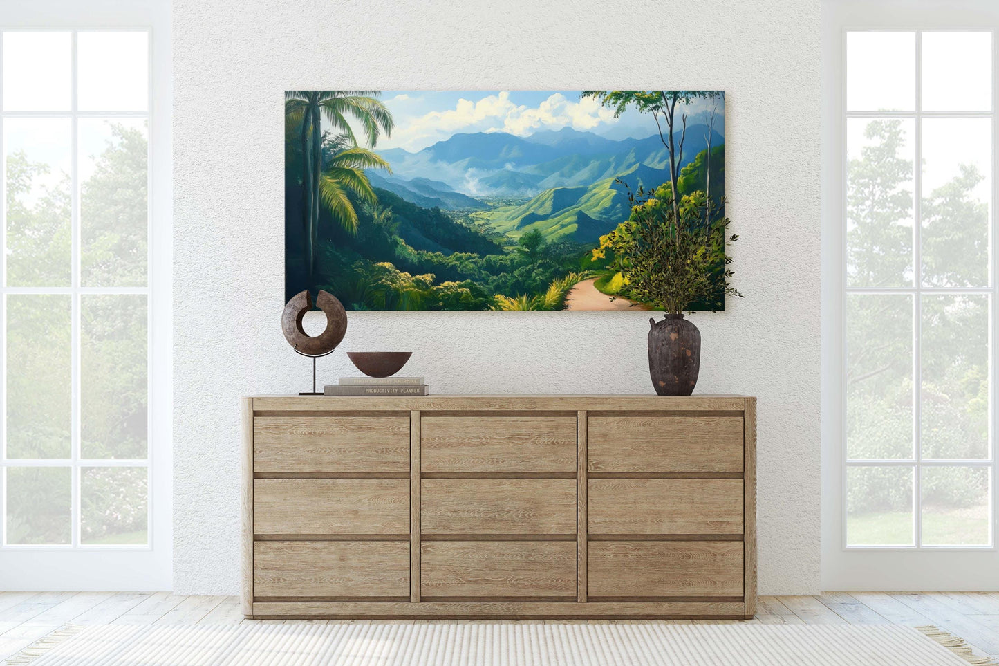 Blue Mountains Jamaica, Jamaica Wall Art, Nature painting