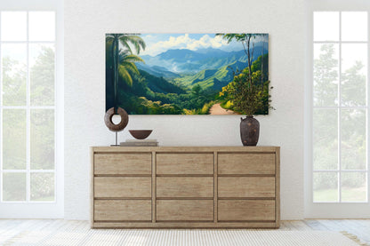 Blue Mountains Jamaica, Jamaica Wall Art, Nature painting