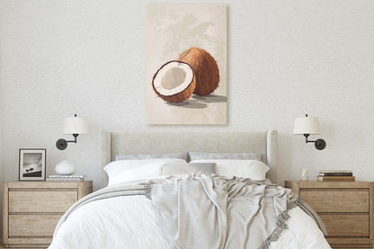 Coconut Print, Coconut Still life, Food Decor, Bahamas Decor, Tiki Decor